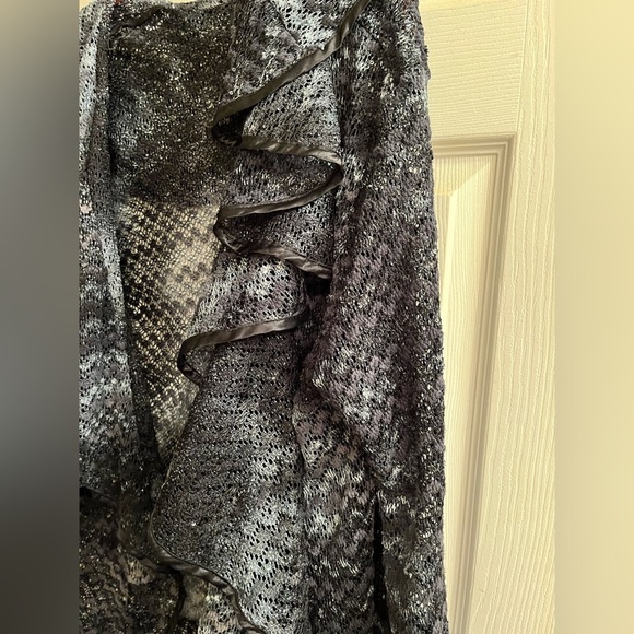 CALESSA~GOTH BLACK DUSTER~TOPPER LACE~XL - Picture 2 of 11